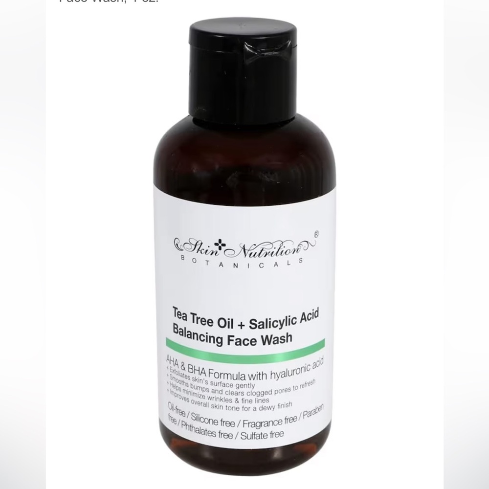 Skin Nutrition Botanicals Tea Tree Oil & Salicylic Acid Balancing Face Wash NWT